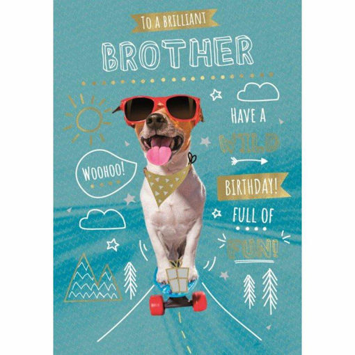 Picture of TO A BRILLIANT BROTHER BIRTHDAY  CARD